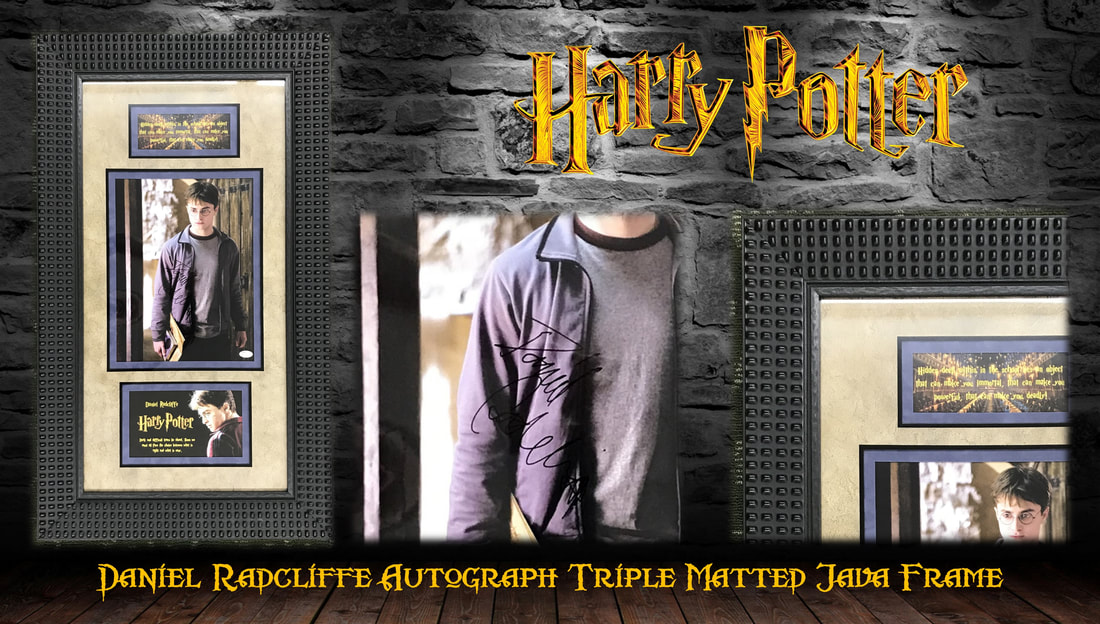 Harry Potter - Daniel Radcliffe Autographed Custom Framed Movie Display