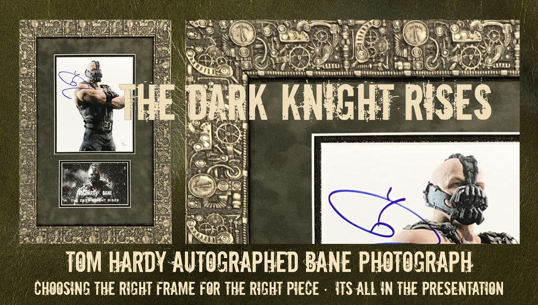 Tom Hardy Autographed Bane Photograph Custom Framed
