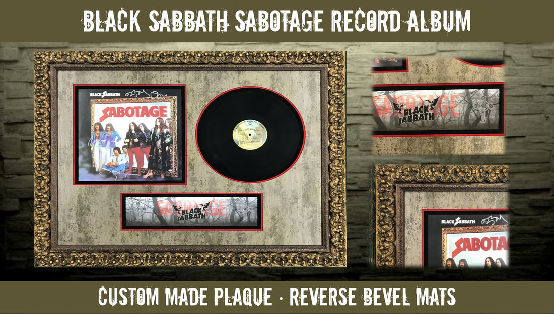Black Sabbath Custom Framed Sabotage Record Album