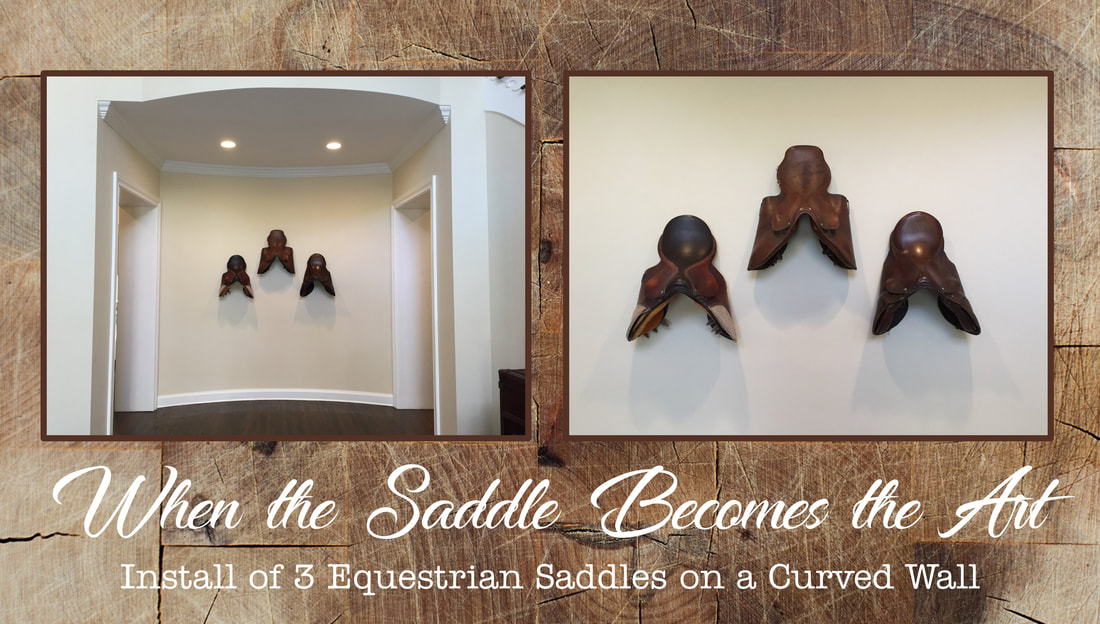 Horse Saddle Installation Picture Hanging Long Island Picture Frame