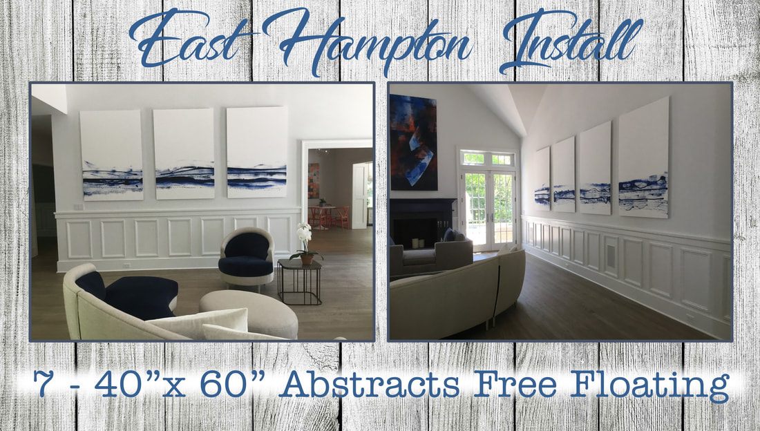 East Hampton Art Installation  Picture Hanging Long Island Picture Frame