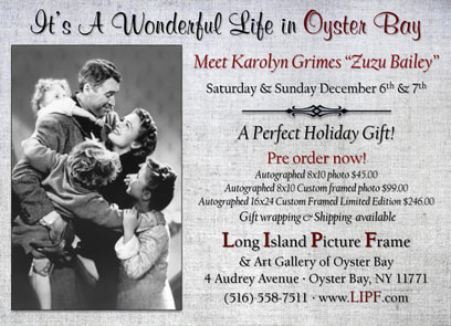 Karolyn Grimes Zuzu from It's A Wonderful Life Come to LIPF Oyster Bay